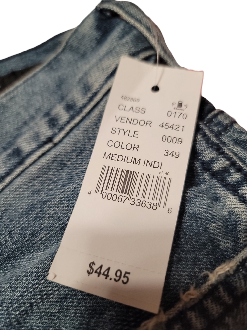 PacSun - Waist Men's Distressed Light Blue Denim Shorts - Picture 5 of 8